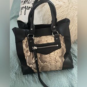 Sam Edelman large snake skin tote